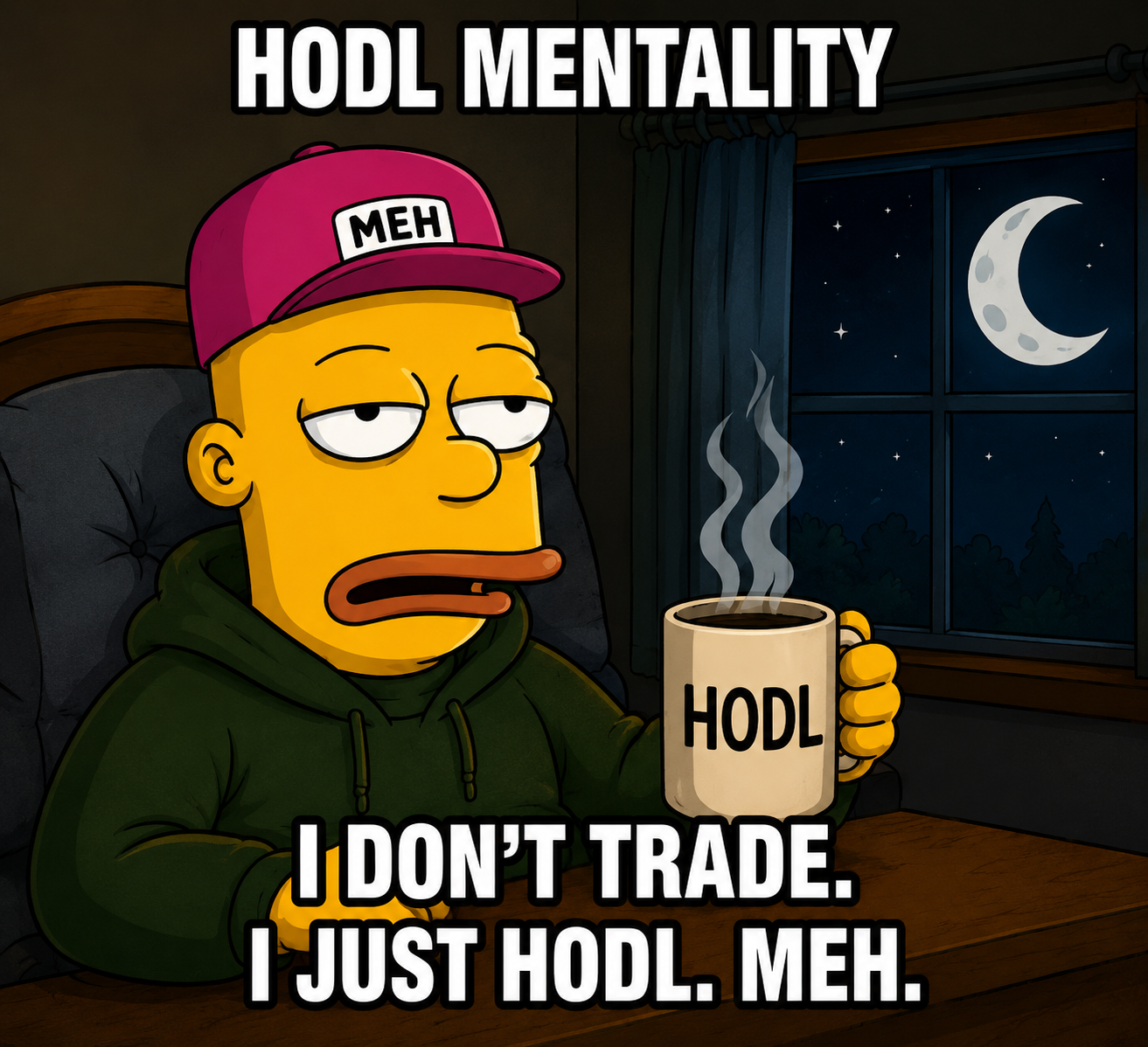 I don't trade. I HODL.